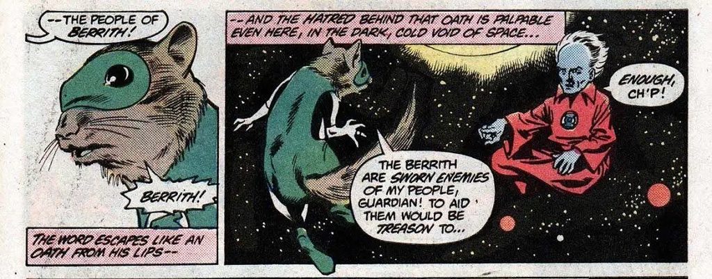 Кто такой Ч'п — космический бурундук Чип из Корпуса Зелёных Фонарей DC? Ч'п (англ. Ch'p) — персонаж комиксов DC, Зелёный Фонарь сектора 1014 с планеты Х'лвен. Похожий на бурундука или белку, ростом около шестидесяти сантиметров, в комбинезоне и с галстуком-бабочкой, он был одним из самых забавных членов Корпуса Зелёных Фонарей. За комичной внешностью скрывался храбрый и преданный герой, который спас свой мир от вторжения и много лет служил вместе с Хэлом Джорданом, Джоном Стюартом и другими Фонарями. Гибель Ч'па вошла в число самых нелепых и одновременно печальных смертей в истории Корпуса: его сбил жёлтый грузовик. Персонажа придумали сценарист Пол Купперберг и художник Дон Ньютон.