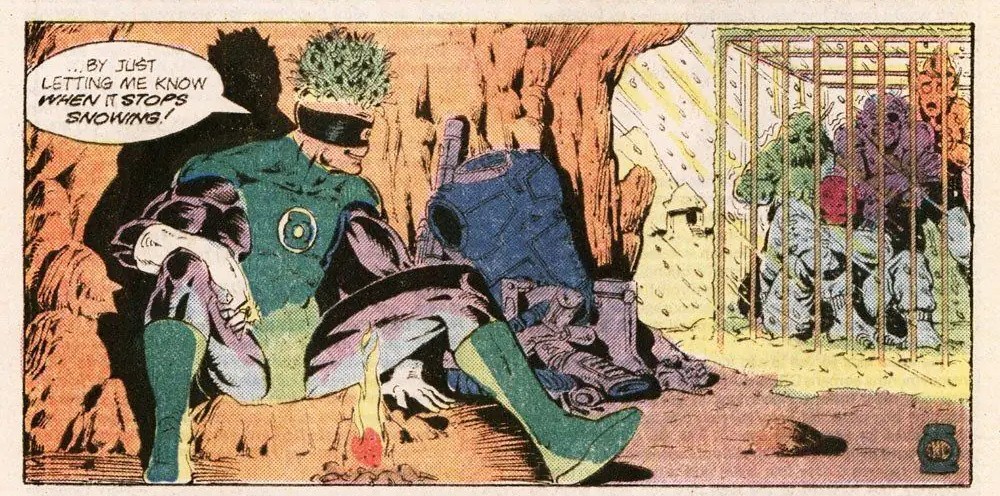 Кто такой Медфилл из Корпуса Зелёных Фонарей DC? Медфилл (англ. Medphyll) — персонаж комиксов DC, Зелёный Фонарь с планеты J586, где господствующей формой жизни стали растения. Разумное растение с одним глазом и зелёными «стеблями разума» вместо волос, он один из старейших инопланетных членов Корпуса Зелёных Фонарей: Медфилл впервые появился ещё в 1962 году. Самую известную историю о нём написал Алан Мур. В выпуске Swamp Thing #61 «Вся плоть — трава» (1987) Медфилл встречает Болотную Тварь, прилетевшую на его планету, и помогает ему вернуться домой, а сам получает возможность попрощаться с погибшим наставником. Персонажа придумали сценарист Джон Брум и художник Гил Кейн.