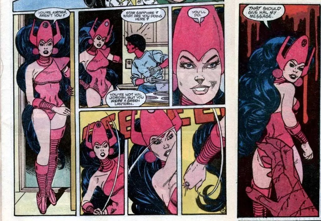 Кто такая Катма Туи из Корпуса Зелёных Фонарей DC? Катма Туи (англ. Katma Tui) — персонаж комиксов DC, Зелёный Фонарь сектора 1417 с планеты Коругар. Она возглавила восстание против Синестро, когда тот правил родной планетой как диктатор, а затем по рекомендации Томар-Ре стала его преемницей в Корпусе Зелёных Фонарей. Катма была одной из самых опытных и уважаемых членов Корпуса, наставницей Джона Стюарта, а позже и его женой. В 1988 году её убила Стар Сапфир, и эта смерть стала одной из самых обсуждаемых в истории серий о Зелёном Фонаре. Персонажа придумали сценарист Джон Брум и художник Гил Кейн.
