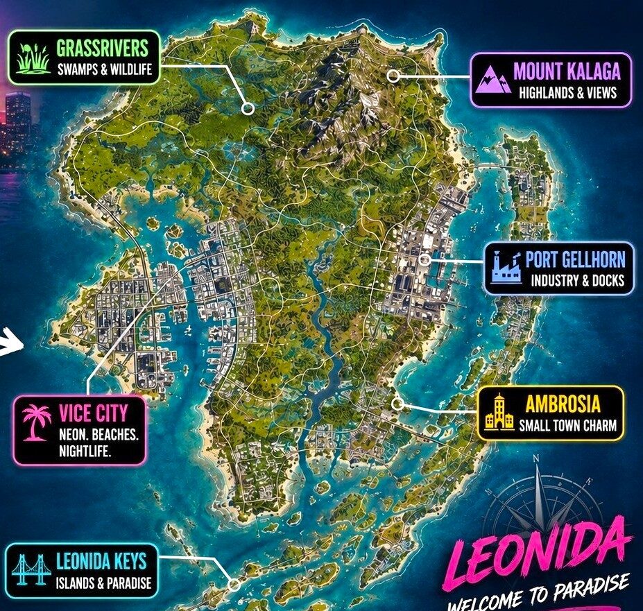 GTA 6 не стесняется киноцитат, а карта вдвое больше, чем в GTA 5 До выхода GTA 6 остаётся меньше семи недель, и новые подробности приходят почти ежедневно. За последние дни появились скриншот с прямой отсылкой к «Криминальному чтиву», детали о том, как устроены жители Леониды, признание Дэна Хаузера, что он так и не посмотрел большую презентацию игры, и рассуждения разработчиков о том, должна ли GTA 6 сделать игры дороже. Rockstar заодно подтвердила, что карта как минимум вдвое больше, чем в GTA 5.